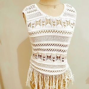BCBG Crochet Top.